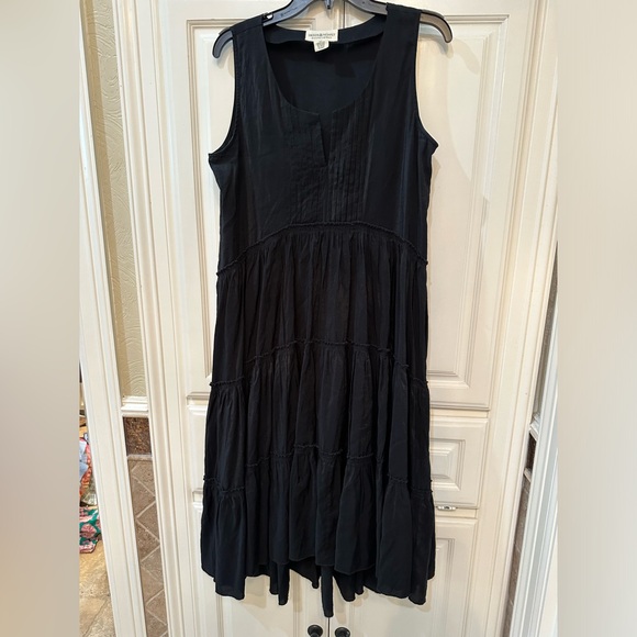 Ralph Lauren Black Tiered Maxi Dress - Picture 1 of 3